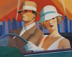 New York 36x36" by Paul Scaturro (b.1961)